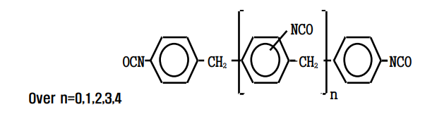 Kumho Mitsui Chemicals COSMONATE CG-33S - Chemical Structure