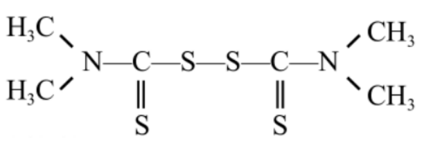 Shandong Sunsine Chemical TMTD (TT) Oil Powder - Structural Formula