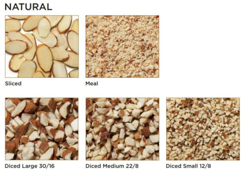 ProIngredients Diced (Natural, Blanched) Manufactured Almonds - Product Highlights