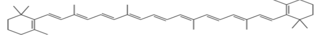 American Color Research Center 1858oapb Beta Carotene Color (1% beta carotene) - Chemical Structure of  Beta Carotene