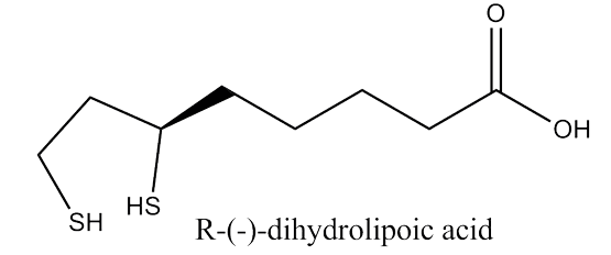 GeroNova Research R-Dihydrolipoic acid (R-DHLA) - Chemical Structure