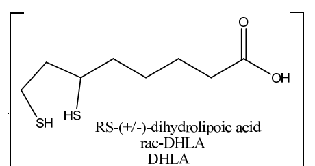 GeroNova Research Dihydrolipoic acid - Chemical Structure