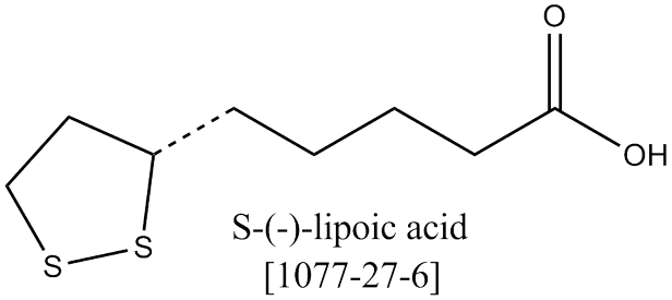 GeroNova Research S-lipoic acid (SLA) - Chemical Structure