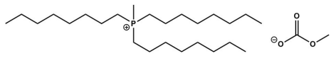 Proionic GmbH Trioctylmethylphosphnium methylcarbonate solution, approx. 30%w in methanol (01299.5000) - Structure