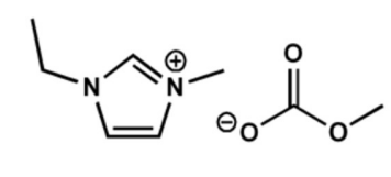 Proionic GmbH 1-Ethyl-3-methylimidazolium methylcarbonate solution, approx. 30 %w in methanol (00199.5000) - Structure