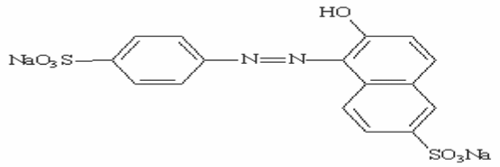 Neelicol Sunset Yellow FCF - Chemical Structure