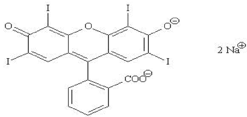 Neeligran Erythrosine Granular - Chemical Structure