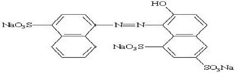 Neelicol Ponceau 4R 80 - Chemical Structure