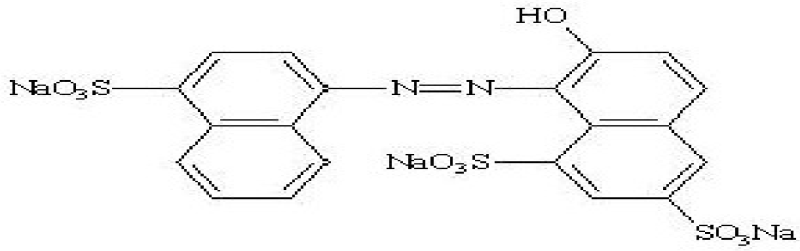 Neelicol Ponceau 4R 85 - Chemical Structure