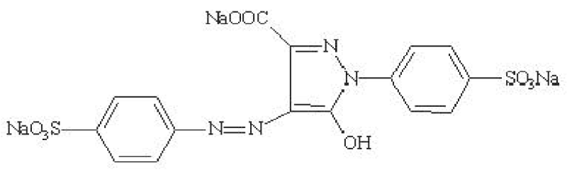 Neelicol Tartrazine - Chemical Structure