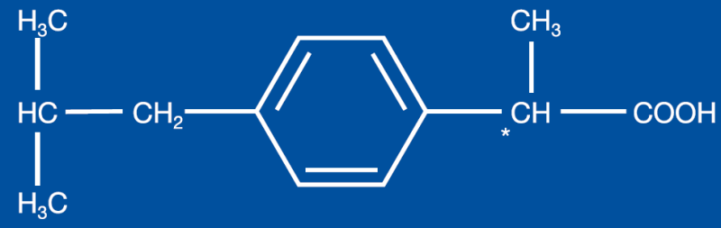 BTC Europe GmbH Ibuprofen DC 85 W - Structural Formula