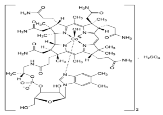 CSPC Nutritionals Hydroxocobalamin Sulfate - Structural Formula