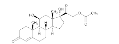Hydrocortisone Acetate Chemical Structure - 1