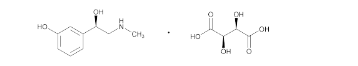 Phenylephrine Bitartrate Chemical Structure - 1