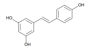 Pharm-Rx Resveratrol 20%, 50%, 98% HPLC (Trans-Resveratrol) - Chemical Structure - 1