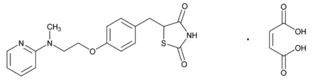 Pharm-Rx Rosiglitazone Maleate - Chemical Structure - 1