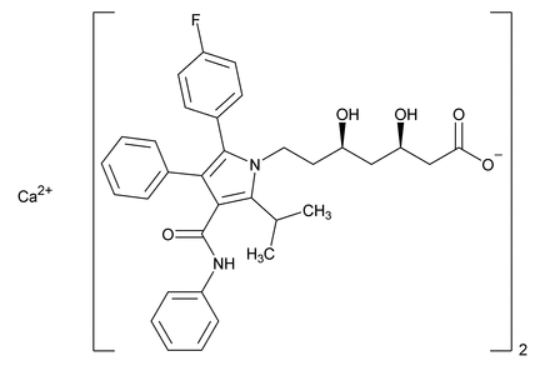 Pharm-Rx Atorvastatin Calcium - Chemical Structure - 1