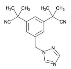 Pharm-Rx Anastrozole USP - Chemical Structure - 1
