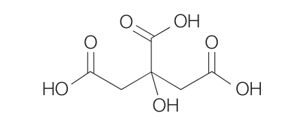 Jungbunzlauer Citric Acid Anhydrous - Chemical Structure - 1