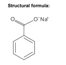 SODIUM BENZOATE EXTRUDED DUST FREE (EDF) NF FCC - LANXESS - Chemical Structure - 1
