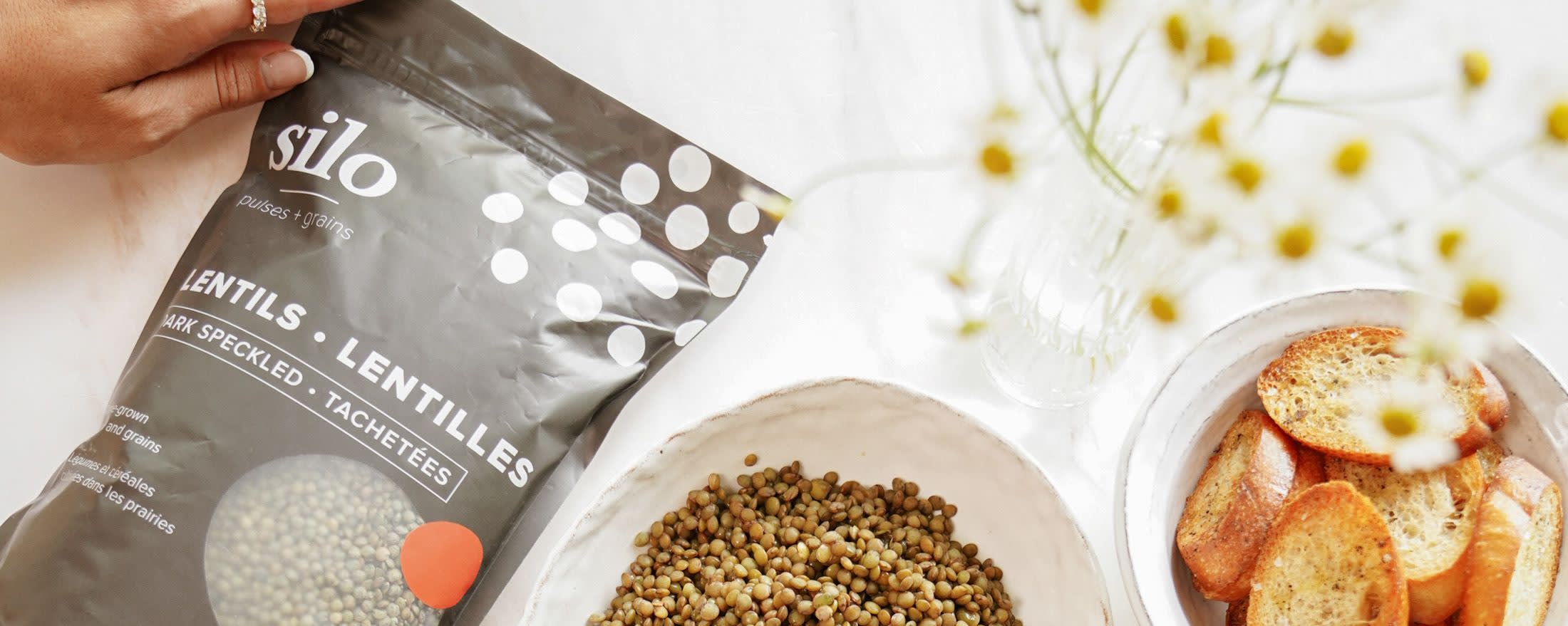 Silo Dark Speckled Lentils banner