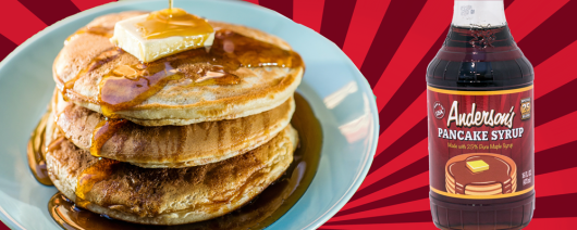 Pancake Syrup, 25% Pure Maple Syrup banner