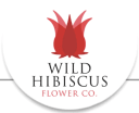 Wild Hibiscus Flower Company producer card logo