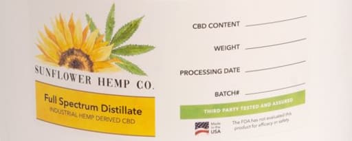 Sunflower Hemp Compliant Cbd Distillate product card banner