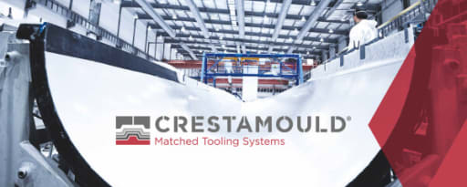 Crestamould brand card banner