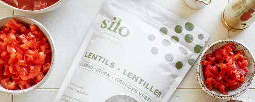 Silo Large Green Lentils product card banner